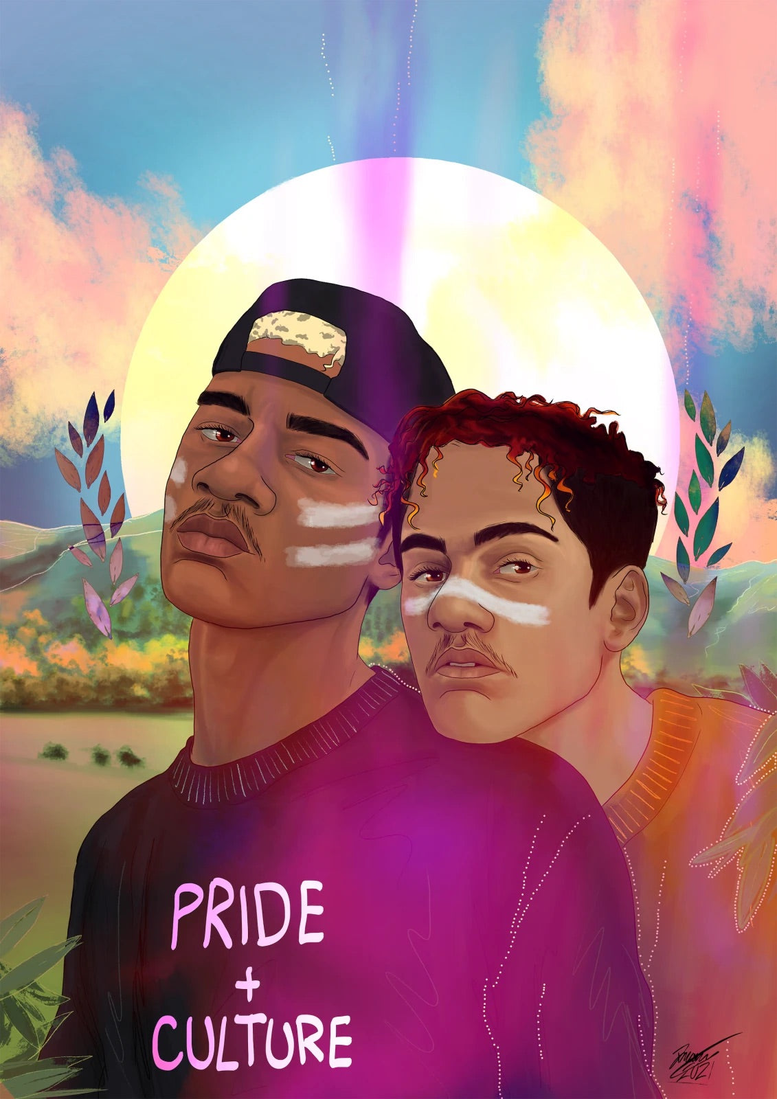 Dylan Mooney: Queer, Blak, & Here series A3 poster
